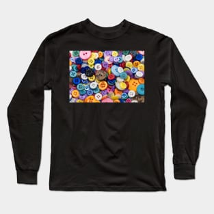 Assorted Buttons mixed Long Sleeve T-Shirt